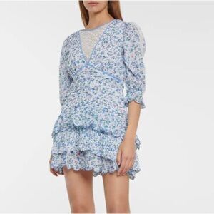 LoveShack Fancy Marquise Floral Dress. Worn once (excellent condition!)